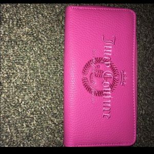 NWT JUICY COUTURE PINK WALLET WRAP AROUND ZIPPER